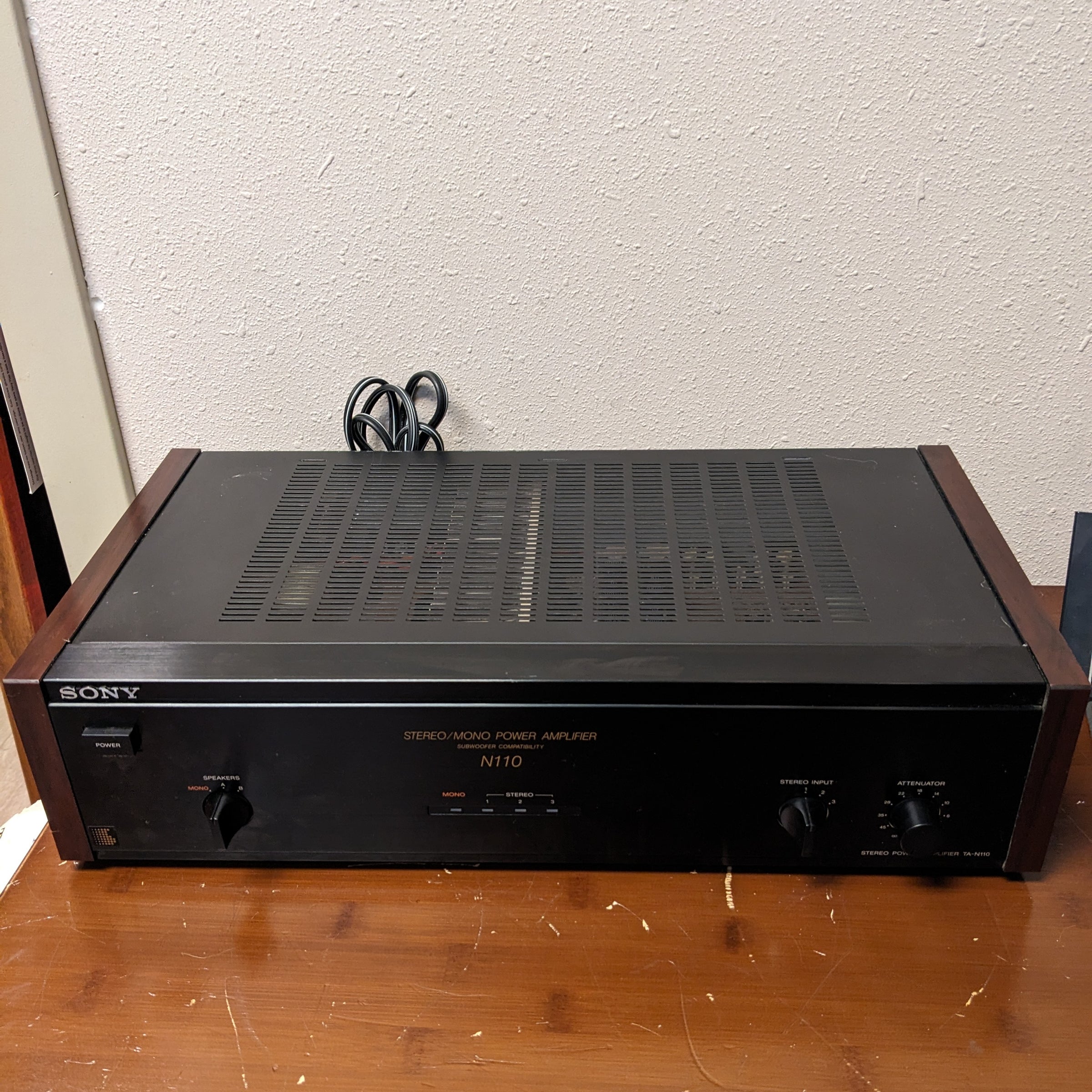 SONY ソニー TA-N110 モノラル/ステレオパワーアンプ SONY ソニー TA-N110 モノラル/ステレオパワーアンプ 業者メンテ済み
