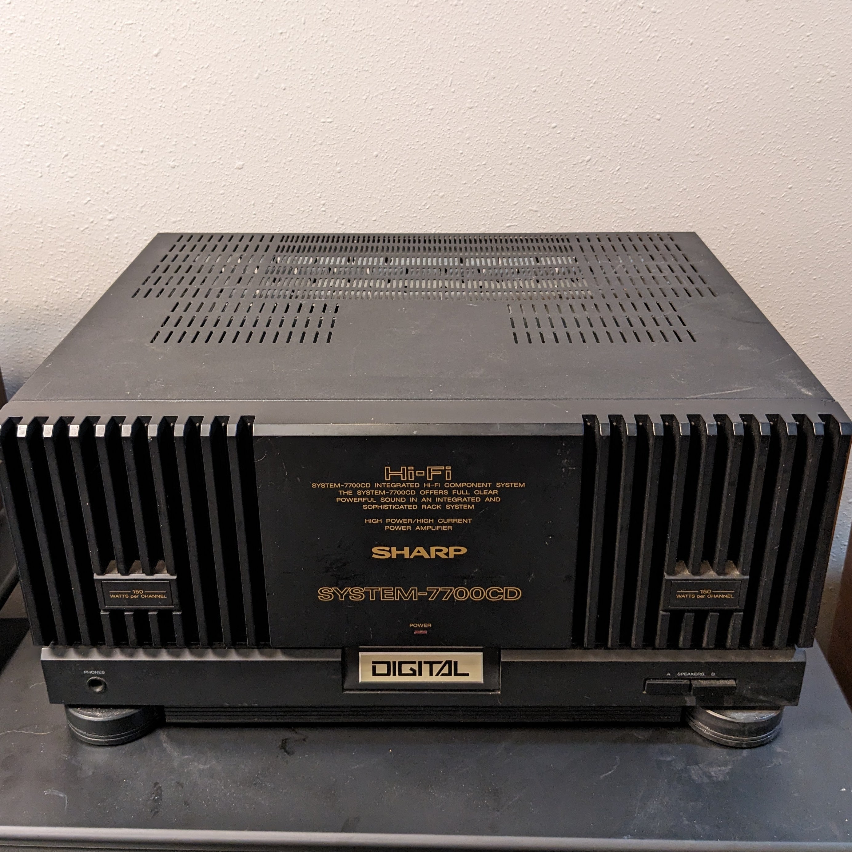 Sharp System-7700CD Power Amplifier | Turntables & Trails