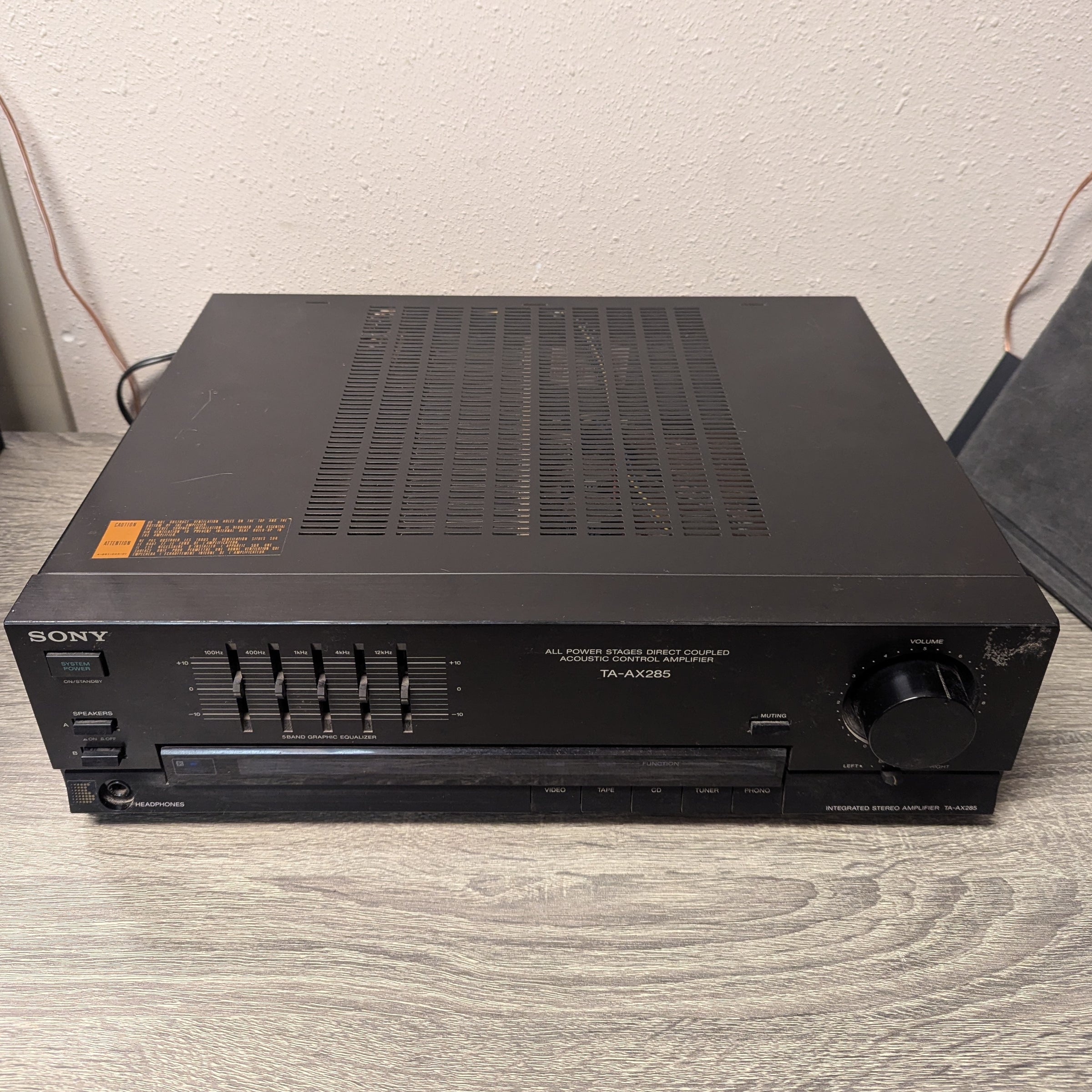 Sony TA-AX285 Integrated Amplifier | Turntables & Trails